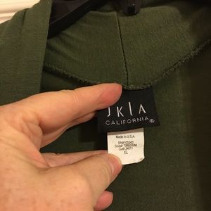 Olive green summer weight cardigan